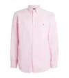 Polo Ralph Lauren Custom Fit Stretch Poplin Shirt Man Shirt Pink Size Xxl Cotton, Elastane In Pink