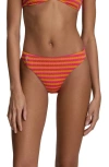 Polo Ralph Lauren Stripe Jacquard Minimal Bikini Bottoms In Multi