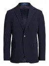 Polo Ralph Lauren Stripe-pattern Single-breasted Blazer In Blue