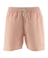 Polo Ralph Lauren Orange & White Traveler Swim Shorts In Nude