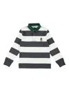 Polo Ralph Lauren Big Boys Polo Bear Rugby Shirt In Gray