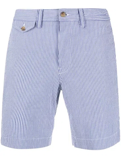 Polo Ralph Lauren Stripe-print Shorts In Blau
