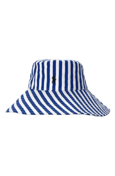 Polo Ralph Lauren Stripe Sunhat In Blue