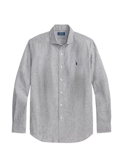 Polo Ralph Lauren Kids' Striped Azzuro Shirt In Multi