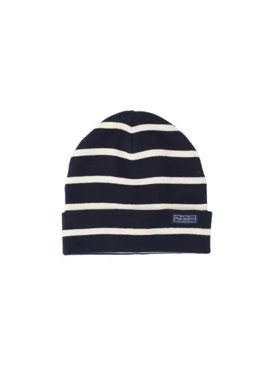 Polo Ralph Lauren Striped Beanie In Blue