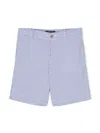 Polo Ralph Lauren Boys Blue Stripe Skinny Fit Shorts In Blue