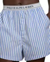 Polo Ralph Lauren Striped Cotton Boxer In Wide Stripe