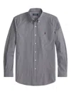 Polo Ralph Lauren Striped Pattern Button-down Collar Long Sleeves In Blue