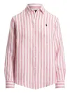 Polo Ralph Lauren Linen Shirt With Striped Pattern And Collared Neck