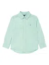 Polo Ralph Lauren Striped Button-up Shirt In Green