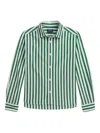 Polo Ralph Lauren Striped Button-up Shirt In Green