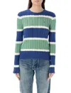 POLO RALPH LAUREN STRIPED CABLE JUMPER