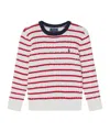 Polo Ralph Lauren Striped Cable-knit Jumper In White