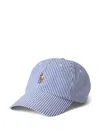 Polo Ralph Lauren Casquette Rayée In Blue