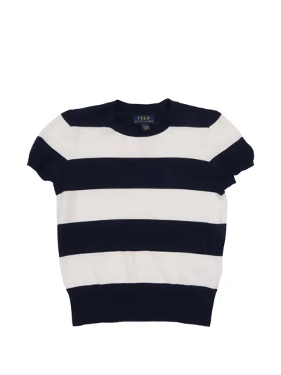 Polo Ralph Lauren Kids' Striped Cardigan Set In Blue