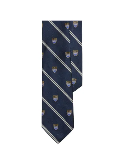 Polo Ralph Lauren Striped Club Tie In Brown