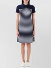 Polo Ralph Lauren Striped Collar Midi Dress