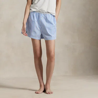 Polo Ralph Lauren Striped Cotton Boxer In Cabana Stripe In Blue