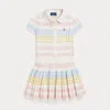 Polo Ralph Lauren Striped Cotton Sweater And Skirt Set In Nevis Multi Stripe