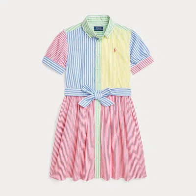 POLO RALPH LAUREN STRIPED COTTON FUN SHIRTDRESS