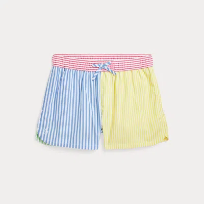 POLO RALPH LAUREN STRIPED COTTON FUN SHORT
