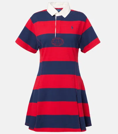 Polo Ralph Lauren Striped Cotton Jersey Polo Dress In Multi