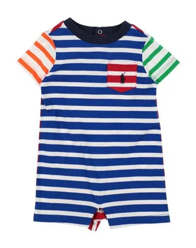 Polo Ralph Lauren Striped Cotton Jersey Shortall Newborn Boy Baby Jumpsuits & Overalls Blue Size 3 C
