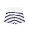 Polo Ralph Lauren Toddler And Little Boys Striped Spa Terry Drawstring Shorts In White/spring Navy/c3807