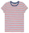 Polo Ralph Lauren Striped Cotton Jersey T-shirt In Deckwash White Multi
