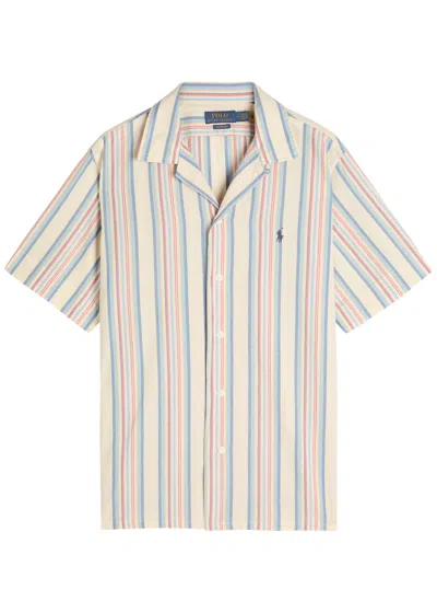 Polo Ralph Lauren Striped Cotton Oxford Shirt In Multi