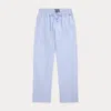 Polo Ralph Lauren Striped Cotton Pajama Pant In Blue Flower Stripe