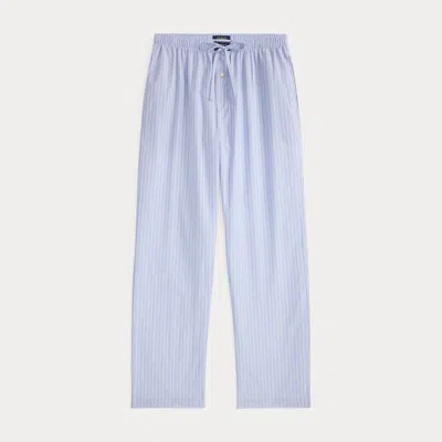 Polo Ralph Lauren Striped Cotton Pajama Pant In Andrew Stripe/white In Blue