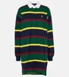 Polo Ralph Lauren Striped Cotton Jersey Rugby Dress In Multicoloured