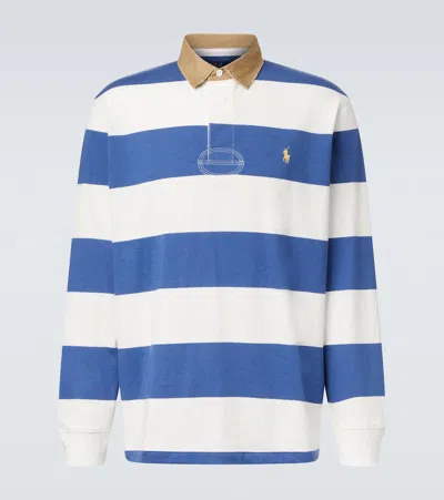 POLO RALPH LAUREN STRIPED COTTON POLO SHIRT