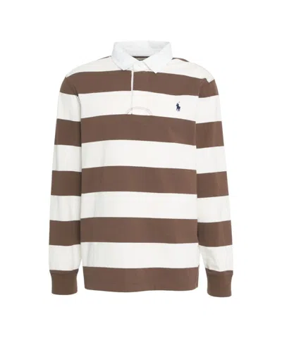 POLO RALPH LAUREN STRIPED COTTON POLO SHIRT