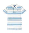 Polo Ralph Lauren Striped Cotton Polo Shirt In Printed Patina Stripe