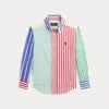Polo Ralph Lauren Striped Cotton Poplin Fun Shirt In Multi Stripe