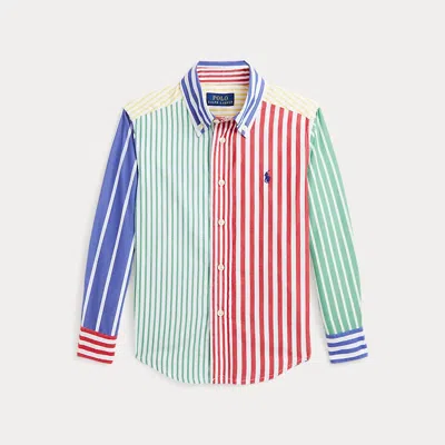 POLO RALPH LAUREN STRIPED COTTON POPLIN FUN SHIRT