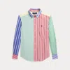 Polo Ralph Lauren Striped Cotton Poplin Fun Shirt In Multi Stripe