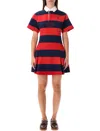 Polo Ralph Lauren Striped Cotton Rugby Dress In Multi