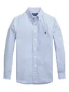 Polo Ralph Lauren Striped Cotton Shirt In Blue