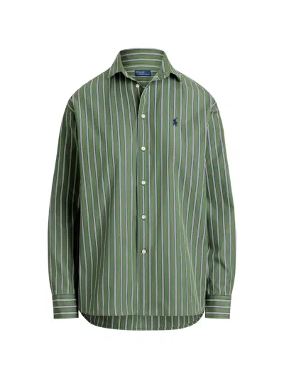 Polo Ralph Lauren Striped Cotton Shirt In Multi