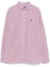 Polo Ralph Lauren Georgia Striped Cotton Shirt In Red