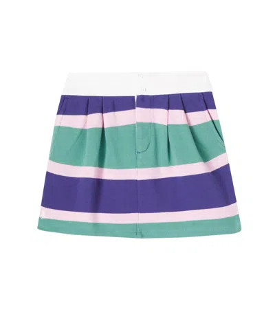 POLO RALPH LAUREN STRIPED COTTON SKIRT