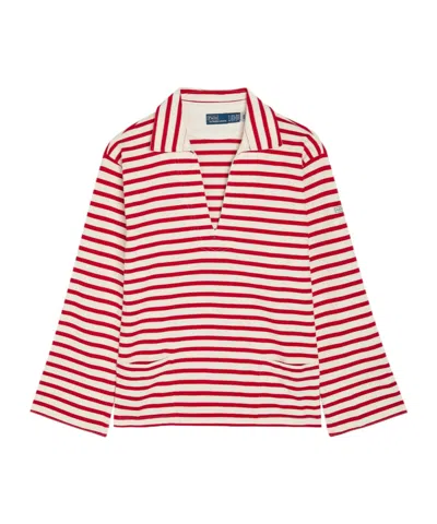 Polo Ralph Lauren Striped Cotton Sweatshirt In Multi