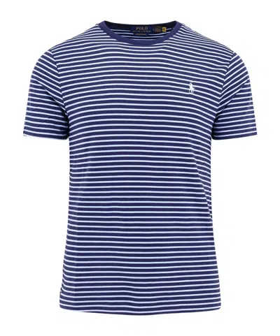 Polo Ralph Lauren Striped Cotton T-shirt In Blue