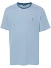 Polo Ralph Lauren Striped Cotton T-shirt In Blue