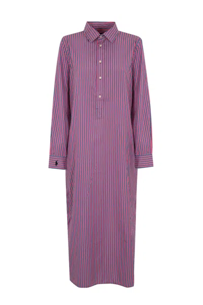 Polo Ralph Lauren Striped Cotton Tunic Dress In Multi