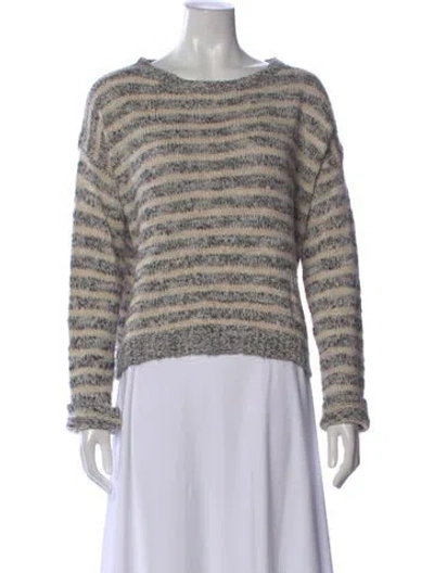 Pre-owned Polo Ralph Lauren Striped Crew Neck Sweater In Multi