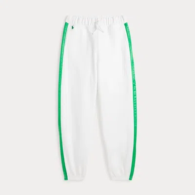 Polo Ralph Lauren Kids' Striped Double-knit Jogger Pant In Paper White
